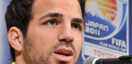 Cesc Fabregas durante la conferencia de prensa en Yokohama, previa a la final con el Santos del Brasil