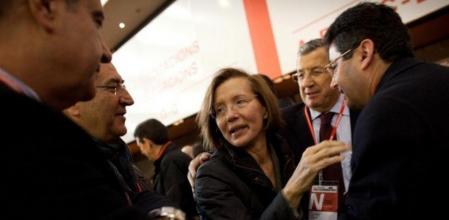 Montserrat Tura, en las jornadas del congreso del PSC