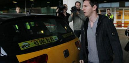 Messi, a su llegada a Barcelona