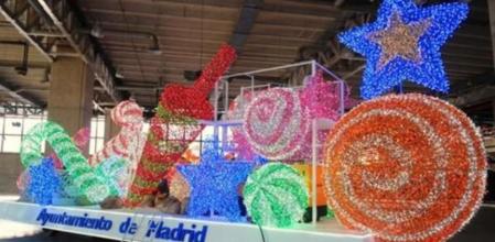 Imagen de una carroza de la Cabalgata de Reyes de Madrid