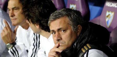 Mourinho, durante el partido ante el Málaga