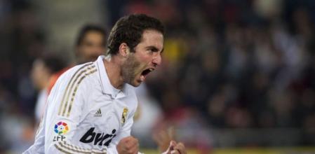 Gonzalo Higuaín celebra su gol ante el Mallorca