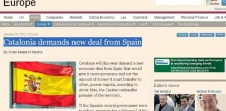 Imagen de la entrevista publicada en la web de 'Financial Times'