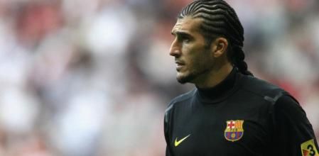 El portero del FC Barcelona, José Manuel Pinto