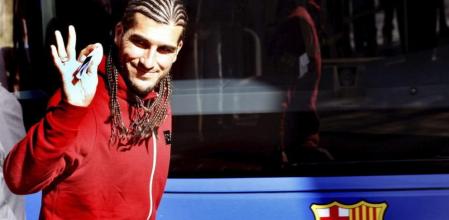 José Manuel Pinto a su llegada a Valencia