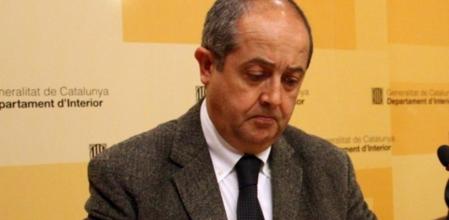 El Conseller de Interior de la Generalitat, Felip Puig, durante una comparecencia ante los medios de comunicación