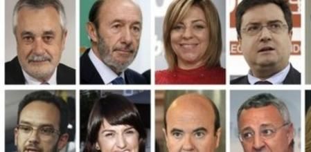 Combo fotográfico de la nueva Ejecutiva Federal del PSOE.