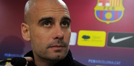 Pep Guardiola, durante una rueda de prensa