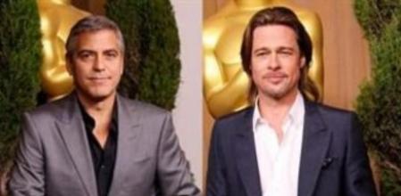George Clooney y Brad Pitt