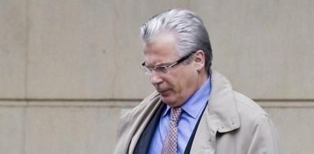 El ya ex juez Baltasar Garzón, condenado a once años de inhabilitación, a la salida de la Audiencia Nacional en una foto de archivo
