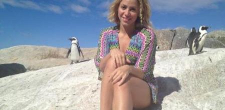 Shakira, en una foto colgada en Facebook