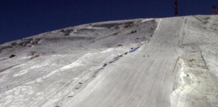 Vista de la pista Pitu Figueras de velocidad en Grandvalira-Grau Roig, en Andorra