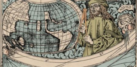 Un mapa que muestra a América como continente