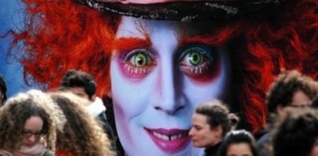 Alicia. Cartel de la cinta con Johnny Depp