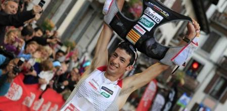 Kilian Jornet con una sonrisa, en estado victorioso
