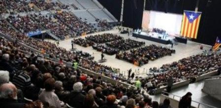 El acto de constitución de la Assemblea Nacional Catalana, celebrado en el Palau Sant Jordi de Barcelona