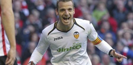 El delantero del Valencia CF, Roberto Soldado