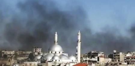 Imagen de la ciudad de Homs, que ha vuelto a ser bombardeada por el ejército de Asad, tomada el pasado día 20 de marzo