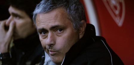 El entrenador del Real Madrid Jose Mourinho, en el Reyno de Navarra