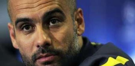 Josep Guardiola, durante la rueda de prensa