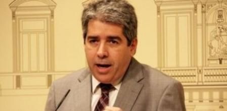 El portavoz del Govern, Francesc Homs, en la rueda de prensa