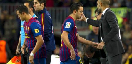 Alexis sustituye a Xavi durante el último clásico