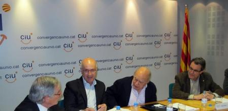 Xavier Trias, Josep Antoni Duran i Lleida, Jordi Pujol y Artur Mas.