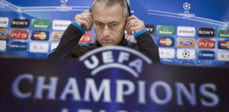El técnico del Real Madrid, el portugués Jose Mourinho, durante la rueda de prensa