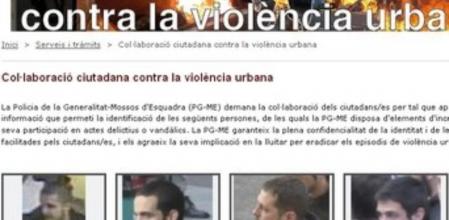 Página web del departamento de Interior para identificar a los autores de 