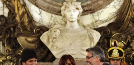 Los presidentes Bolivia y Argentina, Evo Morales y Cristina Fernández de Kirchner, en una imagen de 2009