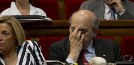Imagen de archivo. Andreu Mas-Colell, durante una sesión de control en el Parlament de Catalunya