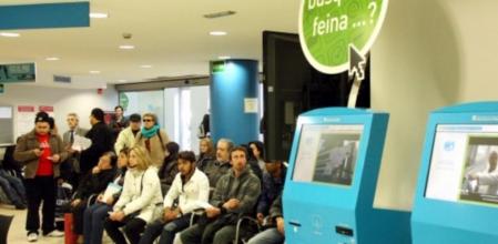 Una oficina del INEM en Catalunya.