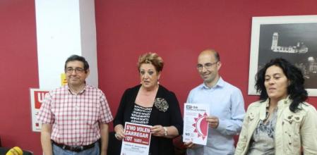 Los sindicatos CCOO y UGT denuncian los efectos de la reforma laboral.