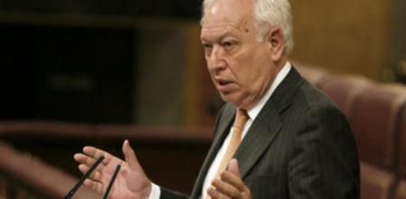 El ministro de Asuntos Exteriores y de Cooperación, José Manuel García-Margallo, en el Congreso de los Diputados.