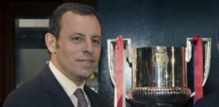 El presidente del FC Barcelona, Sandro Rosell