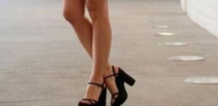 Los tacones altos están de moda en la pasarela urbana