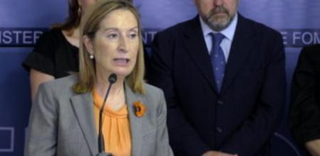 La ministra de Fomento, Ana Pastor, durante un acto de inauguración.