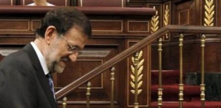 El presidente del Gobierno, Mariano Rajoy, en el Congreso.
