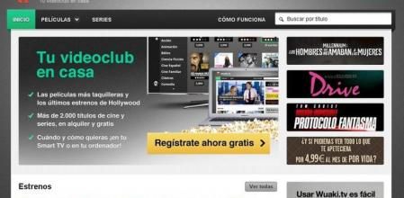 Captura de pantalla de la web de Wuaki.tv