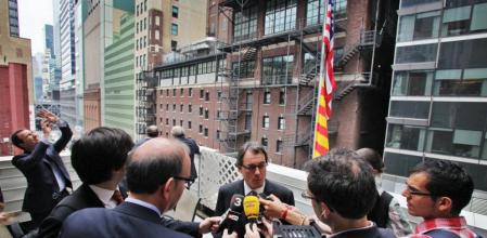 El presidente de la Generalitat, Artur Mas, ha inaugurado un albergue de una empresa catalana en Nueva York