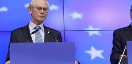 Barroso y Van Rompuy, en rueda de prensa en Bruselas