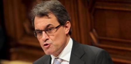 Imagen de archivo. El president de la Generalitat, Artur Mas, durante una intervención en el Parlament