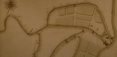 Dibujo de la 'Nova Barcelona', hoy Zrenjanin (Serbia) de la portada del libro 'La Nova Barcelona del Danubi (1735-1738). La ciutat dels exiliats de la Guerra de Successió'