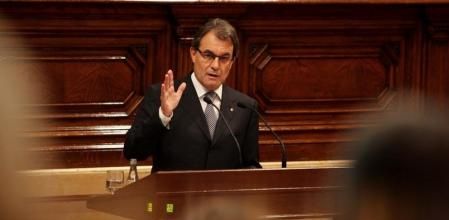 Artur Mas presenta su propuesta de pacto fiscal en el pleno del Parlament de Catalunya