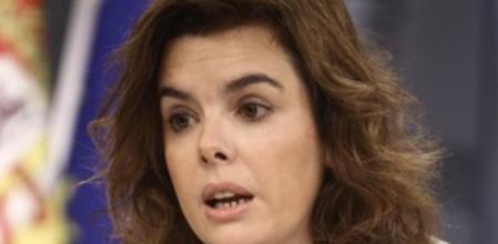La vicepresidenta y portavoz del Gobierno, Soraya Sáenz de Santamaría.