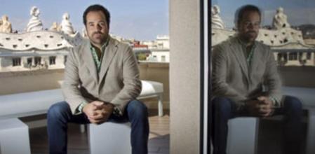 Del Gatto, fotografiado en la terraza de la sede de sus oficinas en Barcelona