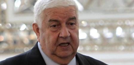 El Ministro de Exteriores sirio, Walid al Mualem
