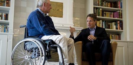 Tomando nota. Geithner y Schäuble coincidieron en que es preciso estabilizar el euro