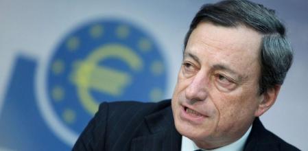 Mario Draghi interviene en rueda de prensa en la sede del BCE en Frankfurt