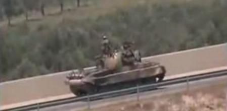 Imagen de un tanque en los alrededores de Alepo